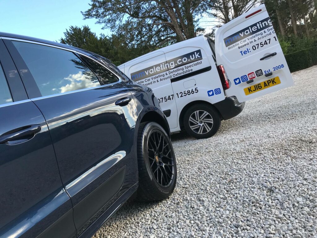 The mmvaleting van. Contact mmvaleting for car valeting in Buckinghamshire and Northamptonshire.
